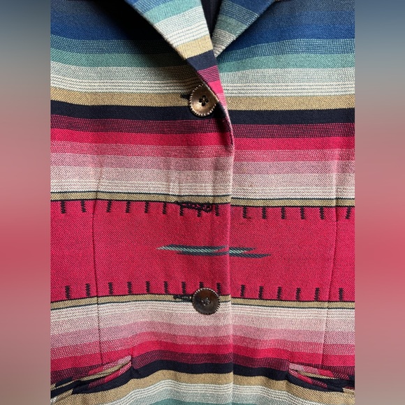 TRIBAL PRINT BLAZER SZ: 9/10 - Picture 3 of 5